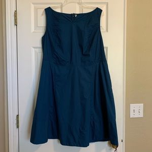 eShakti A-line dress in teal